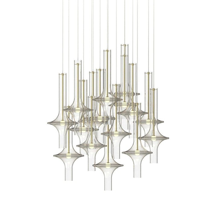 Adjustable Borosilicate Glass LED Suspension Lamp