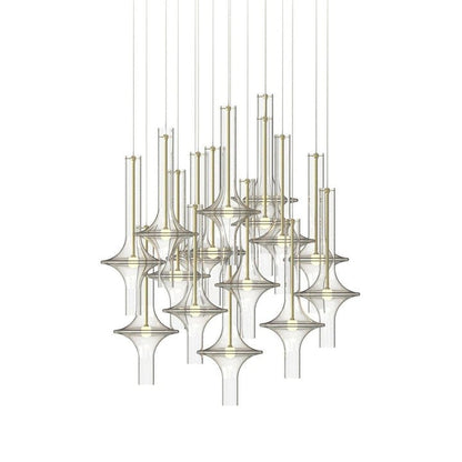 Adjustable Borosilicate Glass LED Suspension Lamp