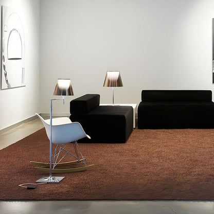 Adjustable Chrome Floor Lamp with Acrylic Shade