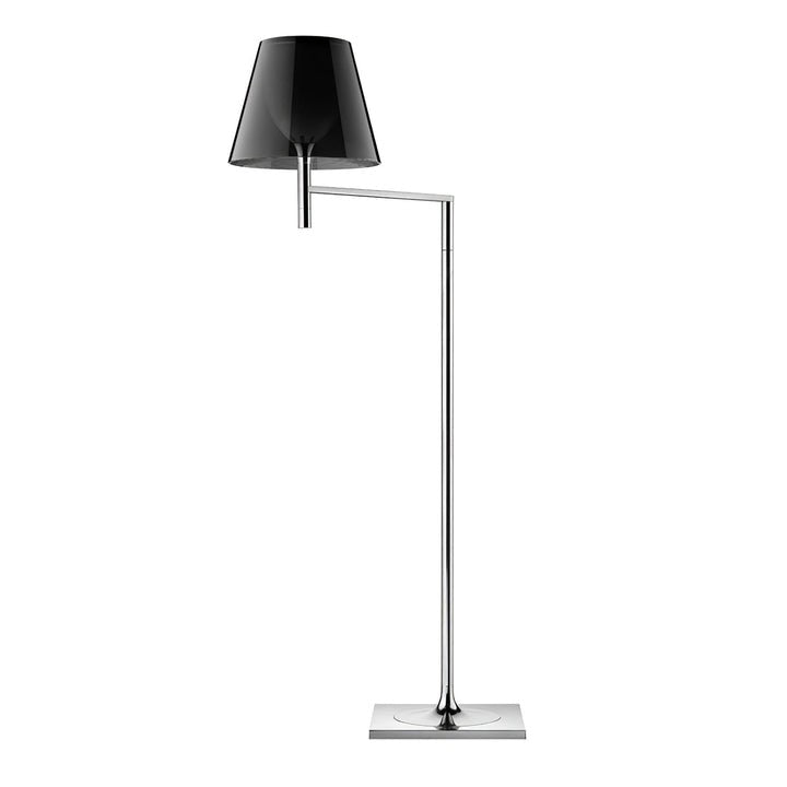 Adjustable Chrome Floor Lamp with Acrylic Shade