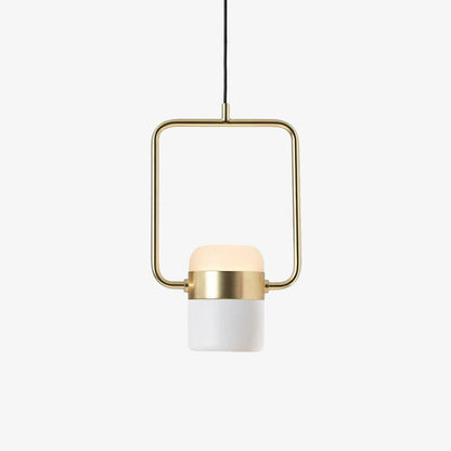 Adjustable Frosted Glass Pendant Ceiling Light
