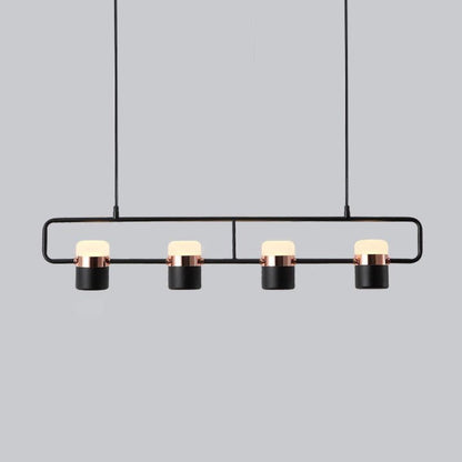 Adjustable Frosted Glass Pendant Ceiling Light