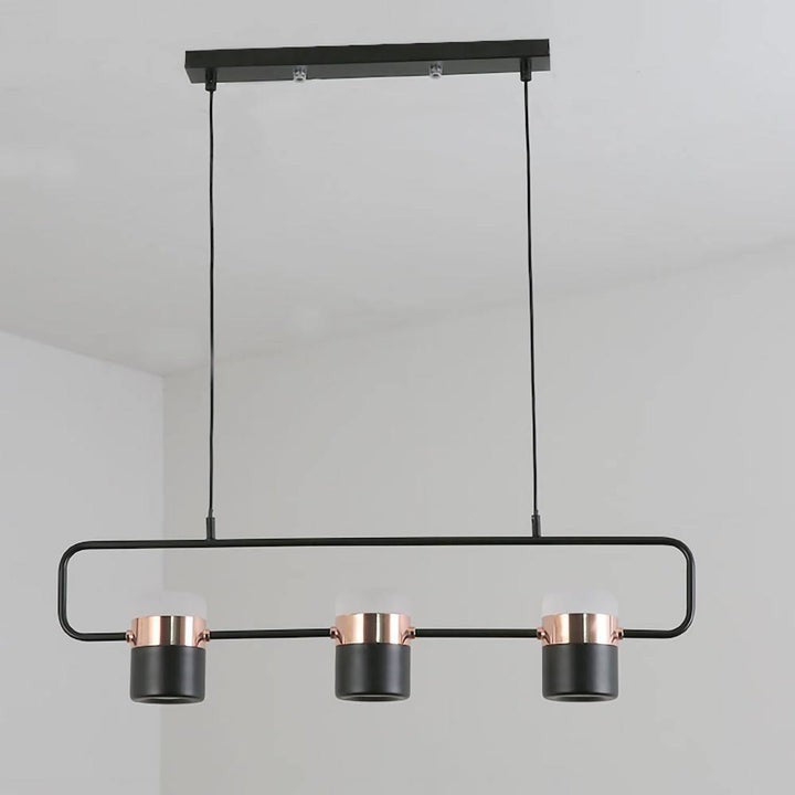 Adjustable Frosted Glass Pendant Ceiling Light