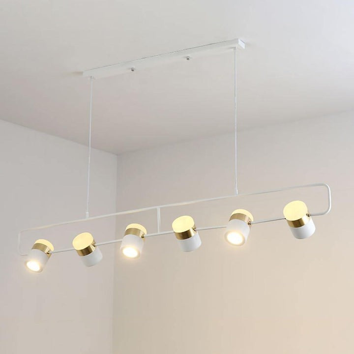 Adjustable Frosted Glass Pendant Ceiling Light