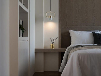 Adjustable Frosted Glass Pendant Ceiling Light