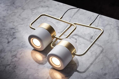 Adjustable Frosted Glass Pendant Ceiling Light