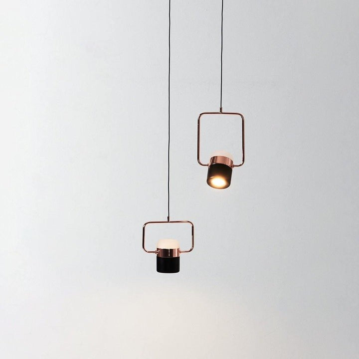 Adjustable Frosted Glass Pendant Ceiling Light