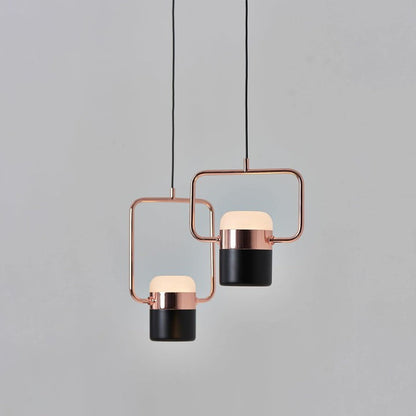 Adjustable Frosted Glass Pendant Ceiling Light