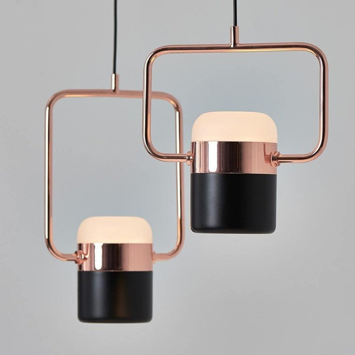 Adjustable Frosted Glass Pendant Ceiling Light