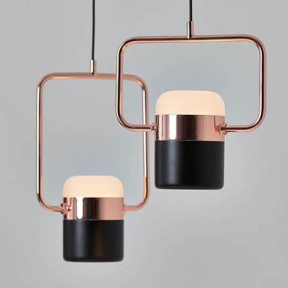 Adjustable Frosted Glass Pendant Ceiling Light