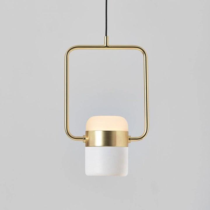 Adjustable Frosted Glass Pendant Ceiling Light