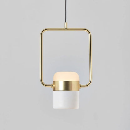 Adjustable Frosted Glass Pendant Ceiling Light
