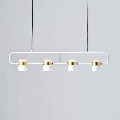 Adjustable Frosted Glass Pendant Ceiling Light