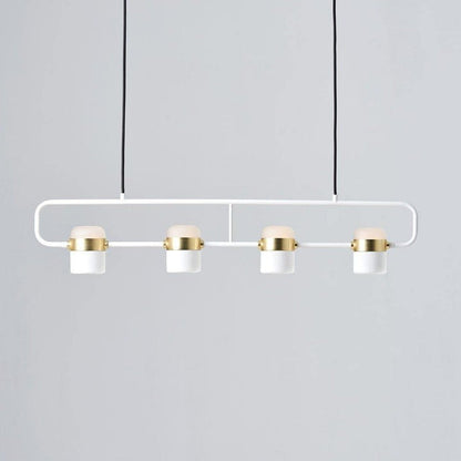 Adjustable Frosted Glass Pendant Ceiling Light