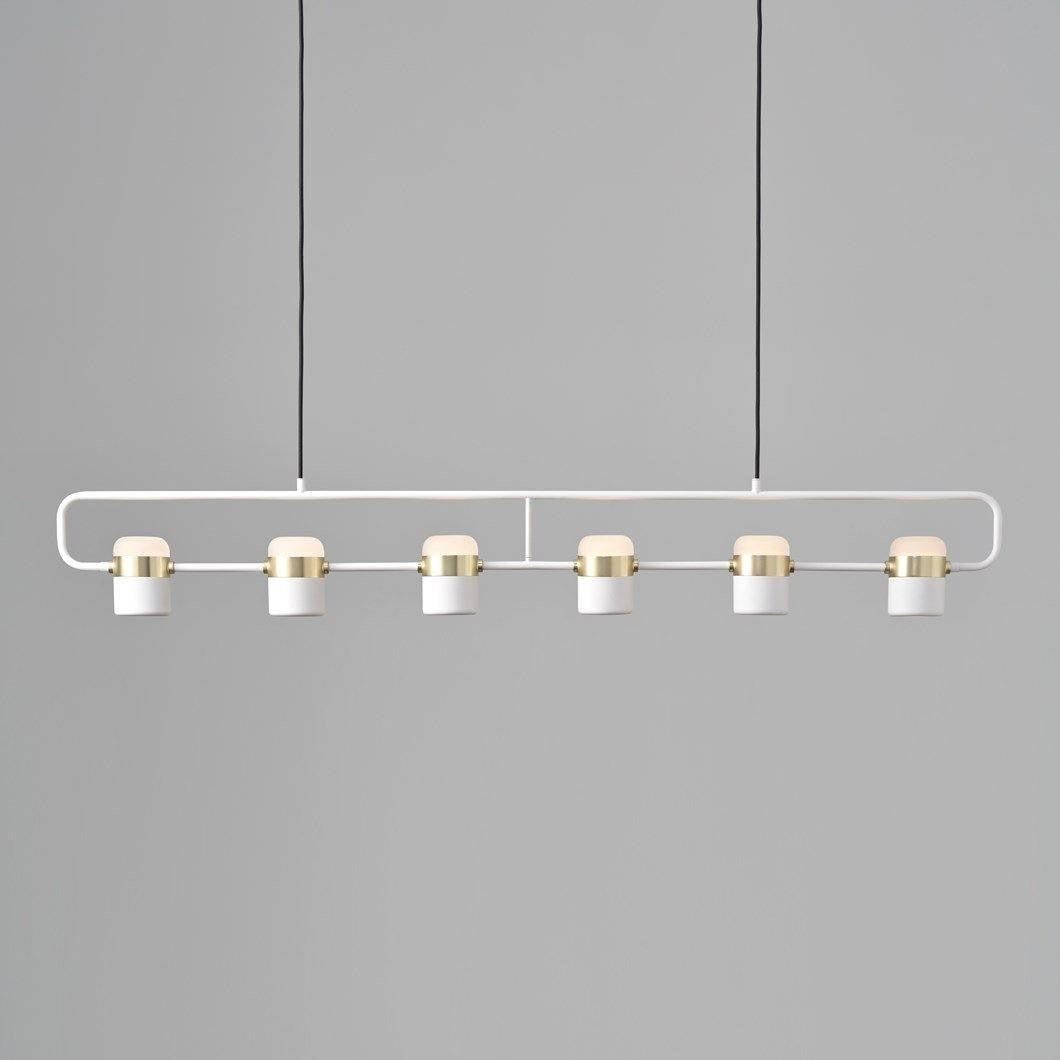 Adjustable Frosted Glass Pendant Ceiling Light