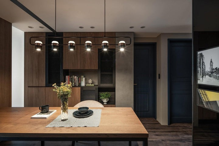 Adjustable Frosted Glass Pendant Ceiling Light
