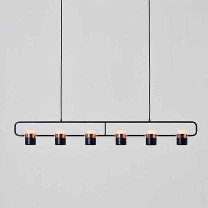 Adjustable Frosted Glass Pendant Ceiling Light