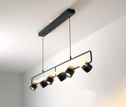 Adjustable Frosted Glass Pendant Ceiling Light