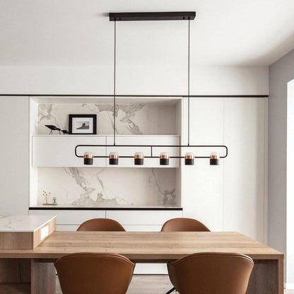Adjustable Frosted Glass Pendant Ceiling Light