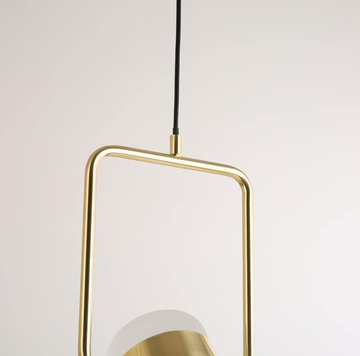 Adjustable Frosted Glass Pendant Ceiling Light