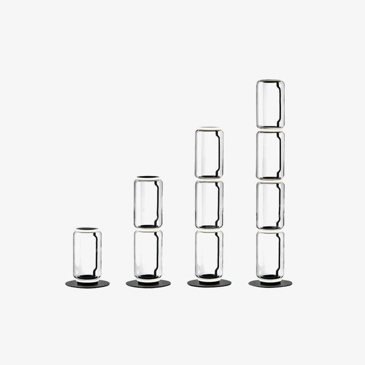 Adjustable Hand-Blown Glass LED Floor Lamp