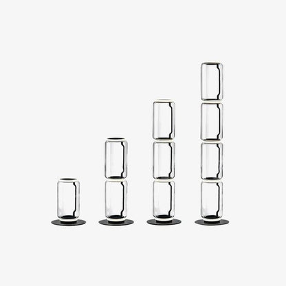 Adjustable Hand-Blown Glass LED Floor Lamp