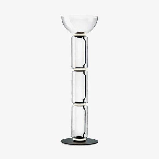 Adjustable Hand-Blown Glass LED Floor Lamp