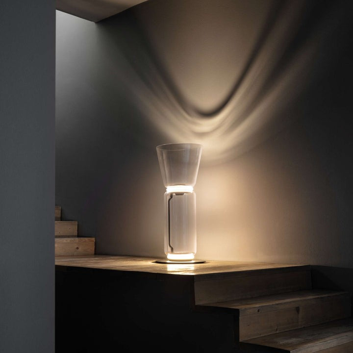 Adjustable Hand-Blown Glass LED Floor Lamp