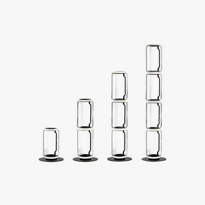Adjustable Hand-Blown Glass LED Floor Lamp