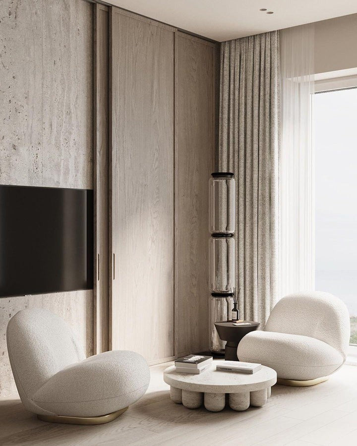 Adjustable Hand-Blown Glass LED Floor Lamp