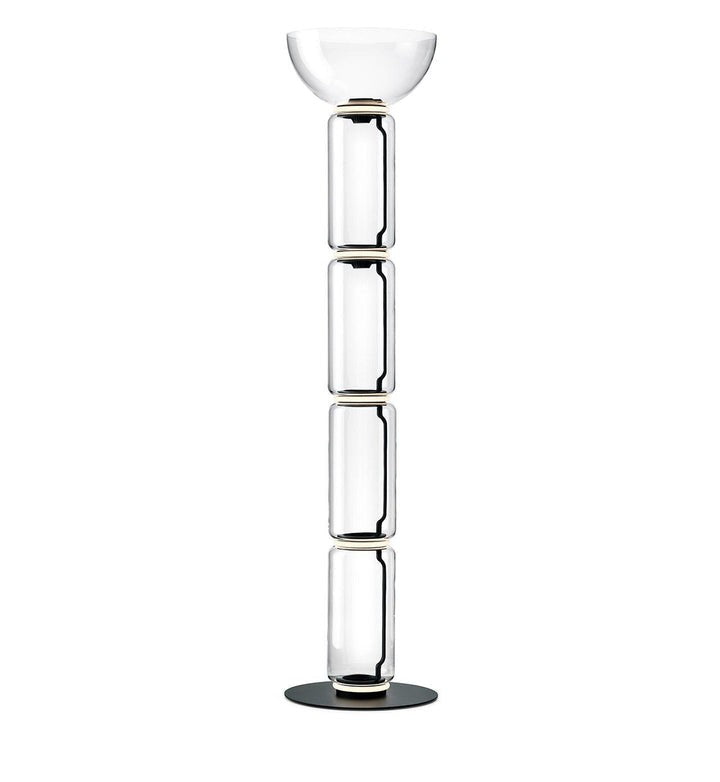 Adjustable Hand-Blown Glass LED Floor Lamp