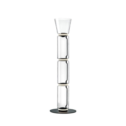 Adjustable Hand-Blown Glass LED Floor Lamp