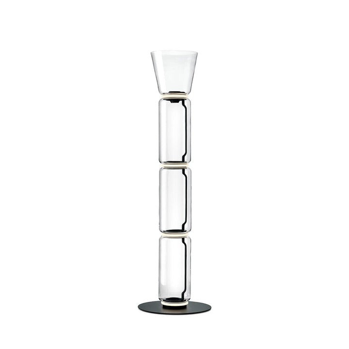 Adjustable Hand-Blown Glass LED Floor Lamp