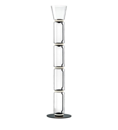 Adjustable Hand-Blown Glass LED Floor Lamp