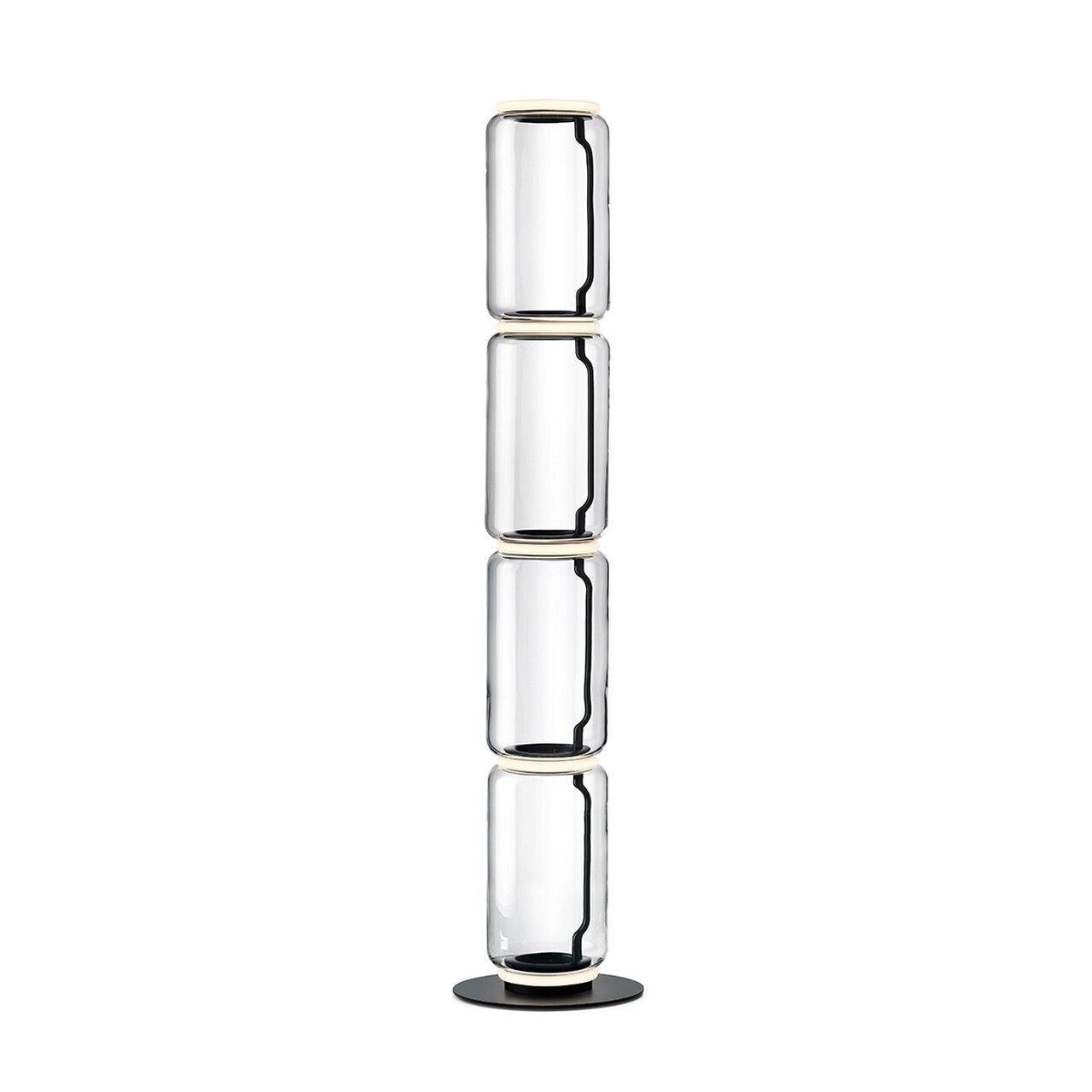 Adjustable Hand-Blown Glass LED Floor Lamp