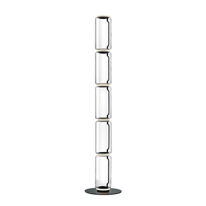 Adjustable Hand-Blown Glass LED Floor Lamp