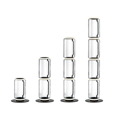 Adjustable Hand-Blown Glass LED Floor Lamp