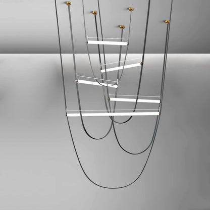 Adjustable Leather Belt LED Pendant Light