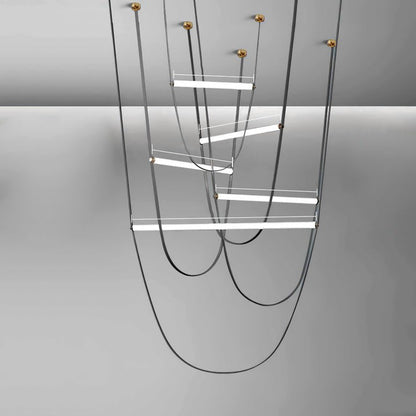 Adjustable Leather Belt LED Pendant Light