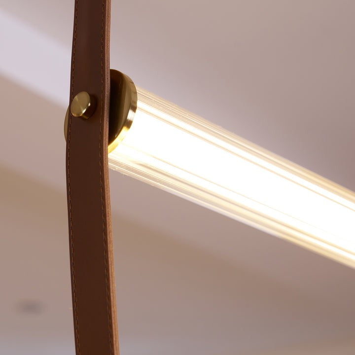 Adjustable Leather Belt LED Pendant Light