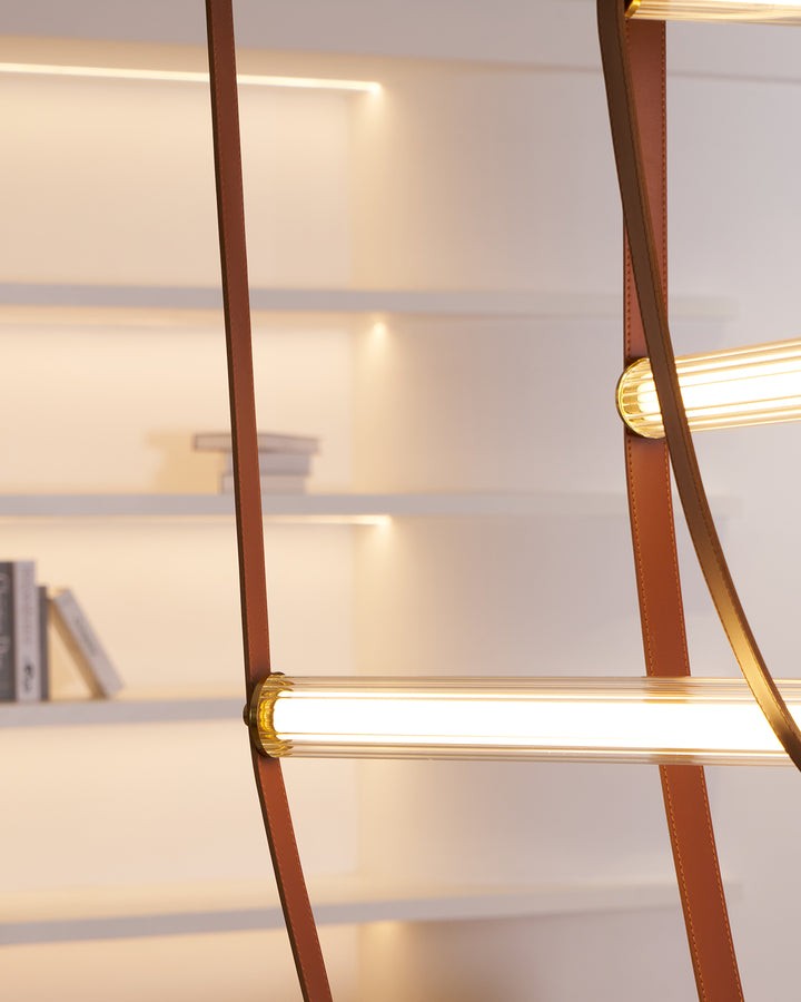 Adjustable Leather Belt LED Pendant Light