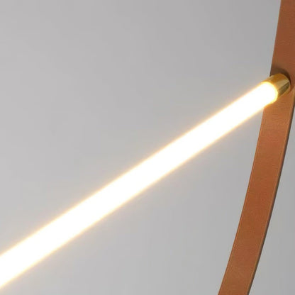 Adjustable Leather Belt LED Pendant Light