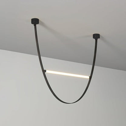 Adjustable Leather Belt LED Pendant Light