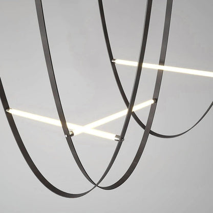 Adjustable Leather Belt LED Pendant Light