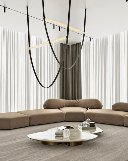 Adjustable Leather Belt LED Pendant Light