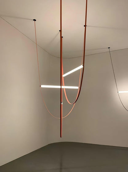 Adjustable Leather Belt LED Pendant Light