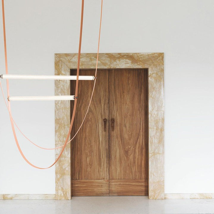 Adjustable Leather Belt LED Pendant Light