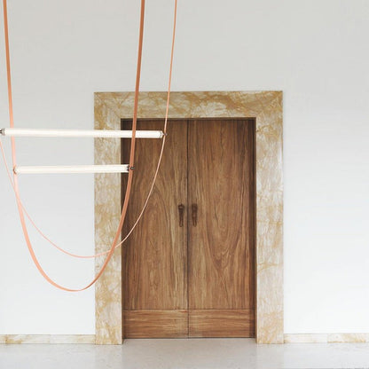 Adjustable Leather Belt LED Pendant Light
