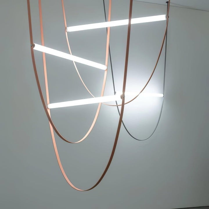 Adjustable Leather Belt LED Pendant Light