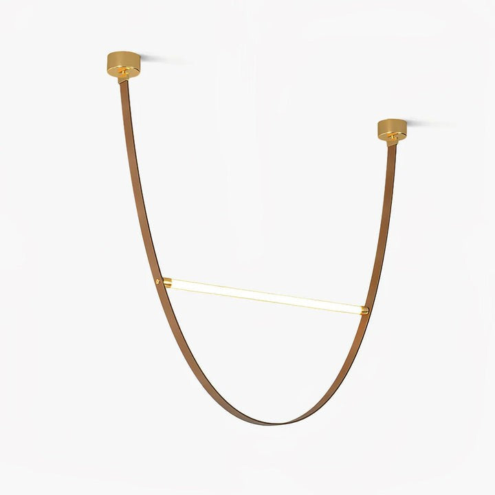 Adjustable Leather Belt LED Pendant Light